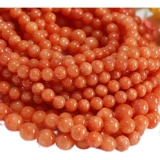 Натуральное красное украшение-шарик из нефрита, бусины, браслет, ожерелье, аксессуары, 4-12мм