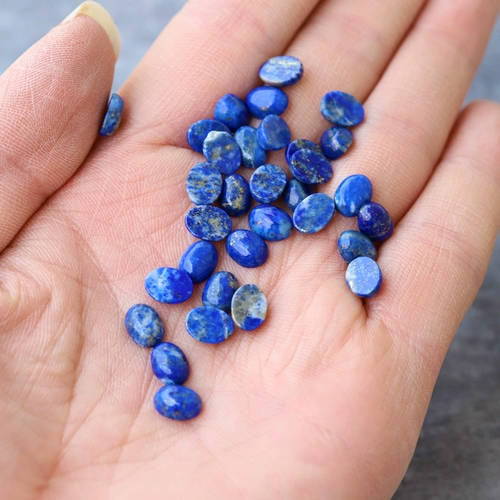 Натуральный драгоценный камень для кольца, маленький аксессуар с аметистом, аксессуары, 6×8мм, DIY