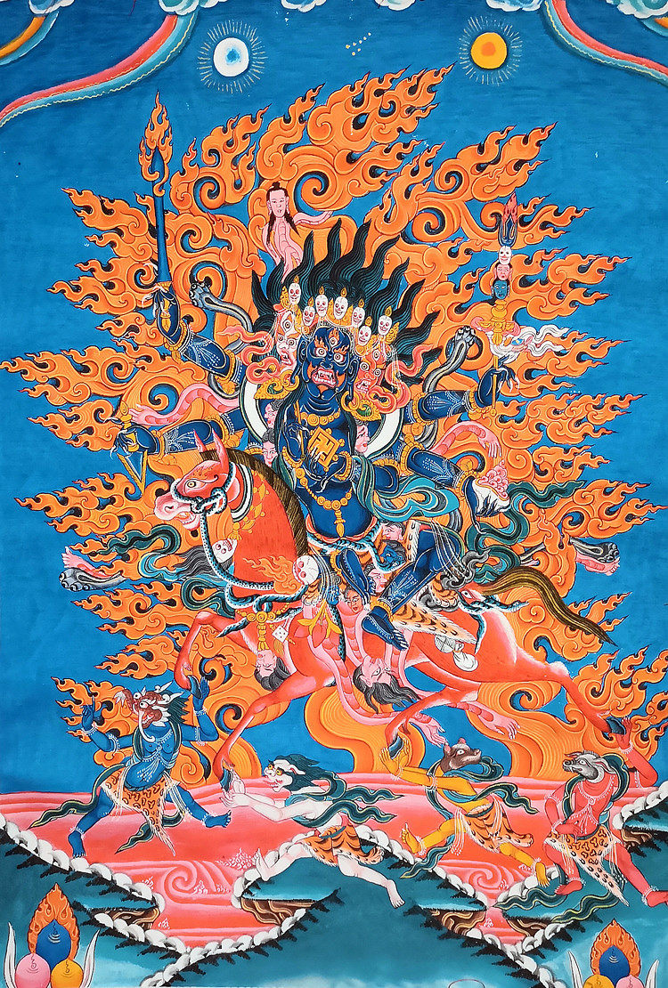 Yongzhong Benben teaches Donka red mules Bagram Hair Care High-definition Printed Weave Brocade Dress Framed to teach Donka