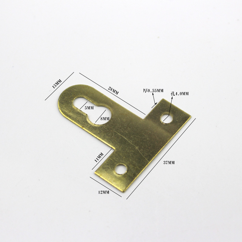 Cross embroidered photo frame accessories plated colour T-hook picture frame oil painting frame hook golden T-shaped hook hanging piece