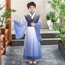 Boy Hanfu Childrens Gongzi Ancient Costume Super Immortal Primary School Chinese Style Boy Young Master Clothing Tang Dress Autumn Autumn