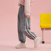 Female baby pants autumn new foreign style childrens clothing 2021 new girls trousers loose childrens leisure sports pants