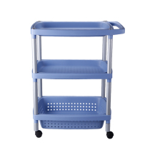 LiFast Tatay Spain Import Triple Trolley Multifunction Rack With Wheels Containing Car Dining Car Rack