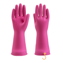 South Korea imported MYUNGJIN kitchen non-slip durable hanging gloves Laundry dishwashing anti-eczema latex gloves