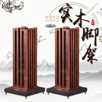Sound elements Yue Huidian DL-01 black walnut pure solid wood cast iron seat speaker stand speaker stand