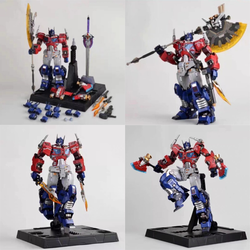 Mc Muscle Bear Ko Optimus Prime Op Column Thousand-Value Practice Iron Mechanism with Giant Axe Improved Version High-Movement Model