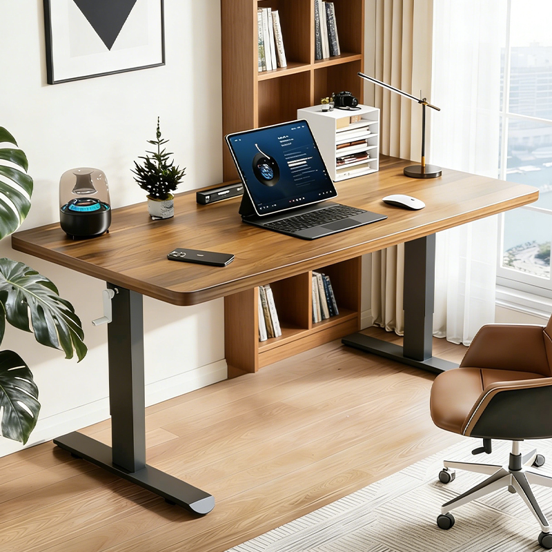 Solid Wood Adjustable Desk Computer Desk Simple Desk Study Desk Home Office Desk Gaming Desk Adjustable Workbench