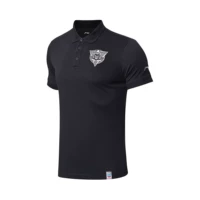 Li Ning áo ngắn tay polo nam bóng đá mới loạt đồ thể thao ve áo nam mùa hè đồ thể thao đan áo polo nam dài tay