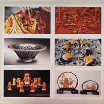 Dayi Fujian traditional art white porcelain stone carving wood carving lacquer thread carving paper cutting 10 postcards