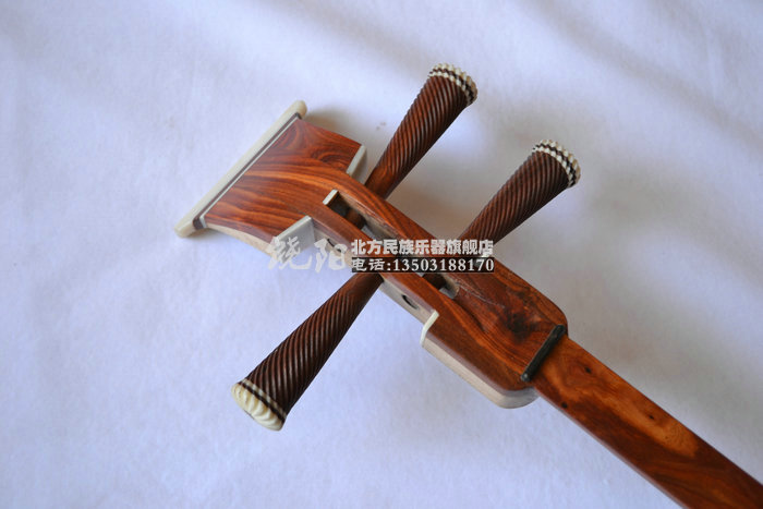 Hebei Raoyang Northern Ethnic Musical Instrument Factory specializes in mahogany big three-string African lobular red sandalwood big three-string performance