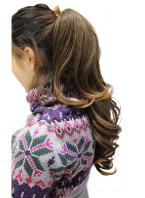 taobao agent Wig actual ponytail roll tie rope bag high -temperature silk sub -light capacity is fluffy natural fashion