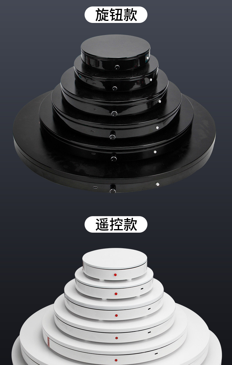 Remote Control Electric Turntable 遙控電動轉盤 (白色, 直徑20cm, 承重25kg) 圖文描述 11