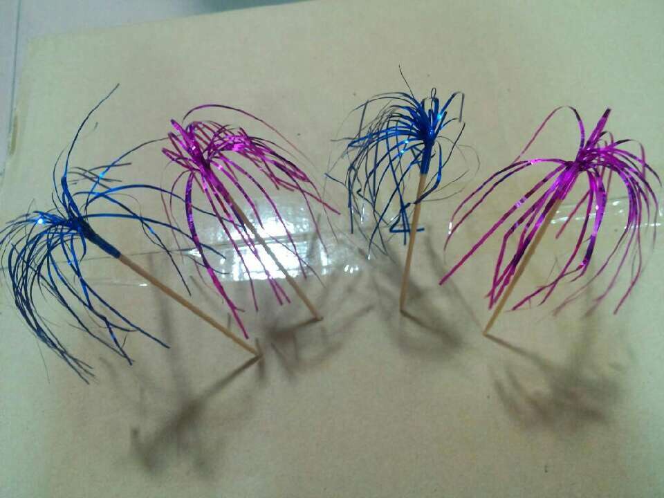 Disposable fruit needle Fruit label colored flowers cocktail umbrella label fireworks 4,000 pieces