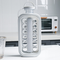 Japanese Ice Hockey Pot Curling moulds Home kettle Self-making storage cups Refrigerator frozen ice cubes Silicone Net Red God