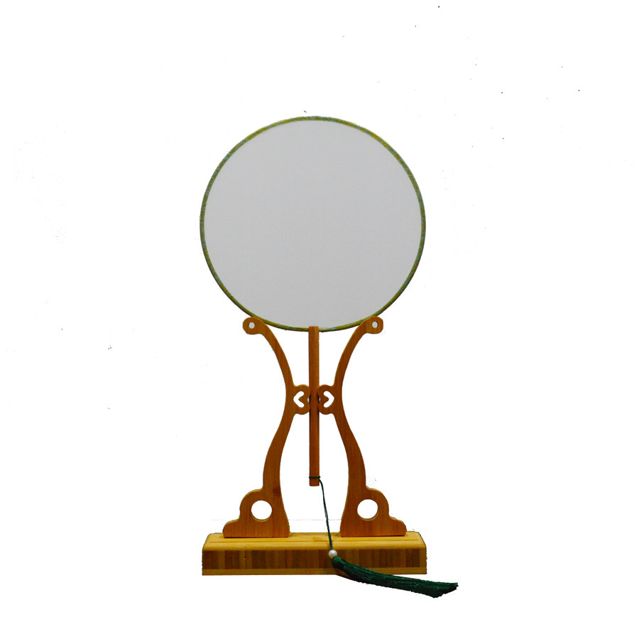 Ancient Wind Long Handle Group Fan Flower Real Silk Blank Group Fan Scalding Gold Flow Su Beech Wood Handle Classical Hanfu Group Fan Diy Fan