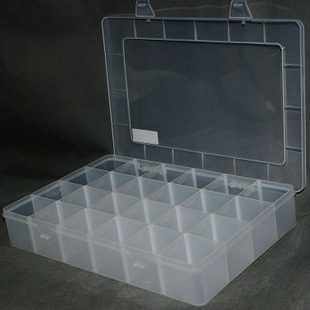 BESTER QL204 Thickness Extra - Large Component Box Part Box IC Box Patter Box 24 Cell Box