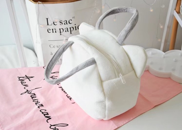 Phim hoạt hình sáng tạo ba màu chó Akita con chó túi đồ chơi sang trọng Xác Ướp túi mua sắm túi giản dị túi xách tay túi túi xách elise