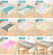  Diaper table Nursing table Solid wood paint-free maternal and child health room bath massage touch table Cotton storage box accessories