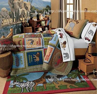 Jungle Scouting * Expedition Themed Air Conditioning Quilt by summer cold quilted by winter quilt and quilt by hand quilted by bed cover