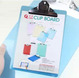 Fuqiang FQ8025A A4 board clip transparent hard plastic strong board clip writing board splint painting clip wooden clip