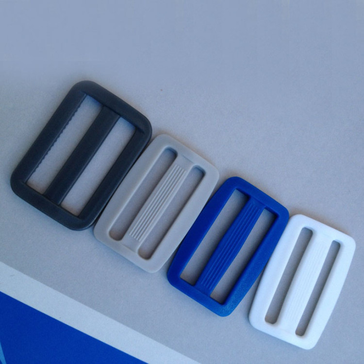 High-quality quality supply 38MM adjustment buckle three-speed buckle plastic ladder buckle Japanese characters in different colors