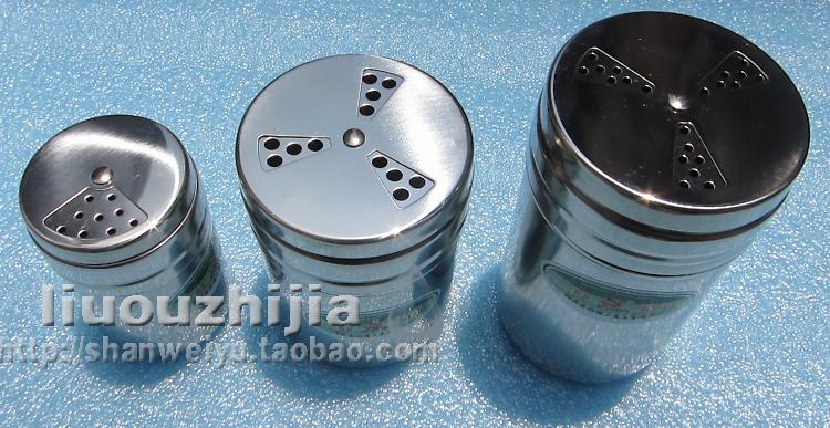 Barbecue Stainless Steel Swivel Toothpick Cylinder Case Seasoned Jar Sauce Bottle Seasoned Bottle Box Cooking Kitchenware Hooge Pepper Powder Salted