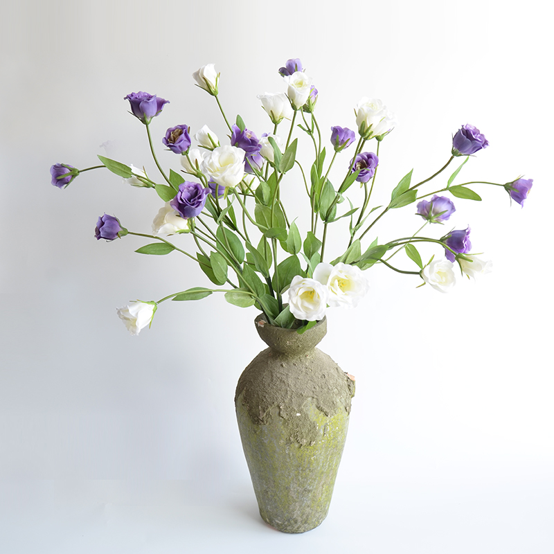 Eustoma imitation flower indoor decoration European-style fake flower silk flower living room dining table high-quality Nordic decorative flower decoration