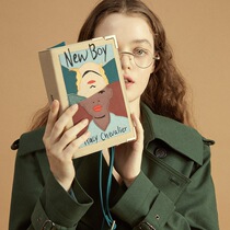 YIZISTORE design hipster canvas embroidered bag womens casual shoulder backpack crossbody small square bag WAWOO