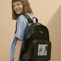 WAWOO YIZISTORE Large Capacity Waterproof Backpack Men and Women Multi-compartment Canvas Print Backpack Book