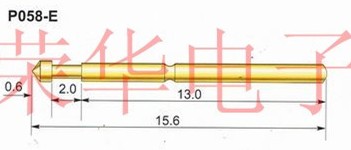 Hua Ronghua Probe Test Needle P058-E 00# Precision Test Probe Cone 0 6 0 8MM