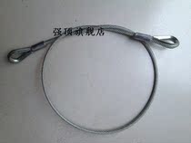 Steel wire rope pressed plastic coated wire rope lining ring 8mm*1 5M specifications can be customized