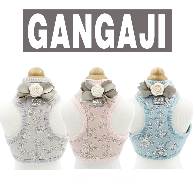 【Gangaji】Casual and Exquisite Quality Pet Dog Harness Vest for Teddy and Bichon Frise