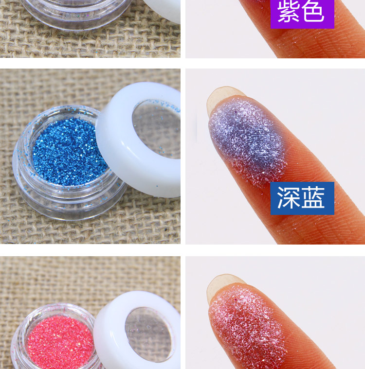 Giai đoạn trang điểm bóng mắt sequins lấp lánh tinh thể ngọc trai bóng mắt bột mắt trẻ em trang điểm hiển thị long lanh mắt góc vá bảng mắt mac