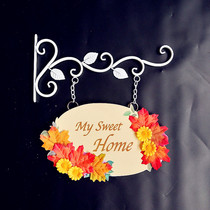 European school class card listing House card large double-sided wooden creative home decorations can be customized