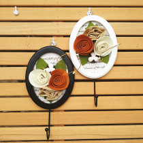 European clothing store wooden creative decoration adhesive hook porch hangers bedroom simple wall coat hook rack wall hanging