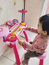 Polaroid childrens electronic keyboard baby piano toy 2-6 years old 1 multi-functional beginner drum set for boys and girls musical instruments