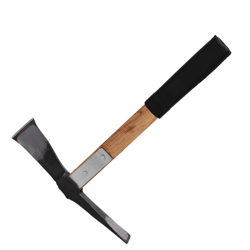 Hand forged and reinforced sharp pickaxe Dual-use Hoe Climbing Wild Camp Pick Cross Pick Axe Hoe Pick Axe Agricultural Ocean Pick Little Hoe