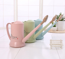  Large plastic long mouth watering pot Watering pot Household gardening green plant pot Watering watering pot Watering pot Shower pot