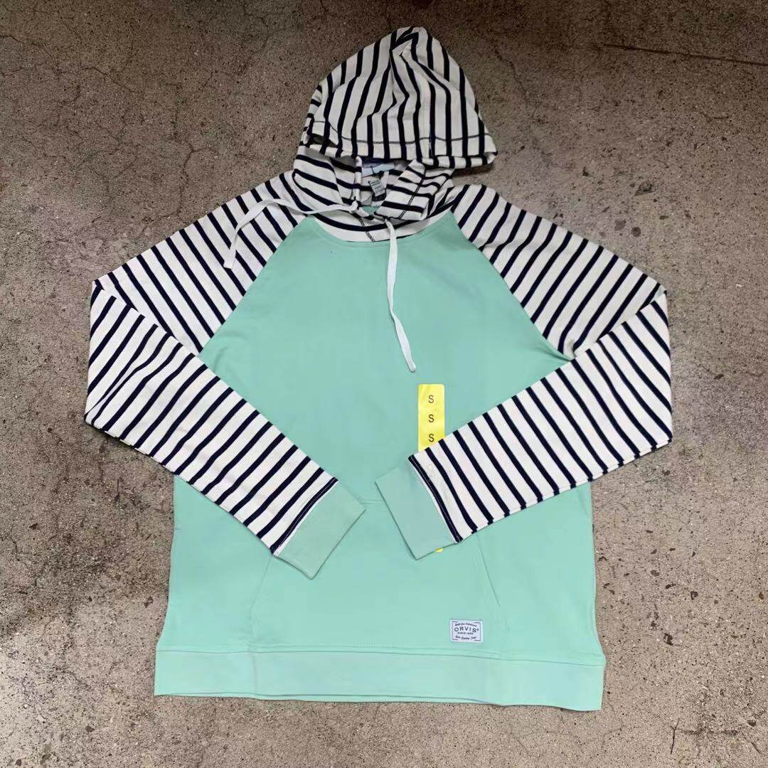 ORVIS women's sweater striped stitching color pullover breathable durable soft breathable casual and comfortable 1420678