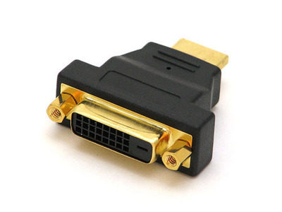 (High-quality recommended) High-quality DVI female (24 1) to HDMI male gold-plated adapter