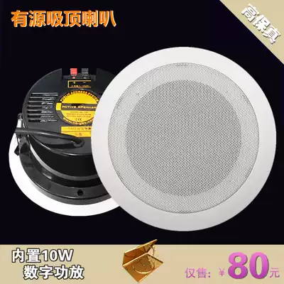 Waterproof 10W active ceiling horn ceiling speaker built-in power amplifier Computer Active audio connected to 220V power supply