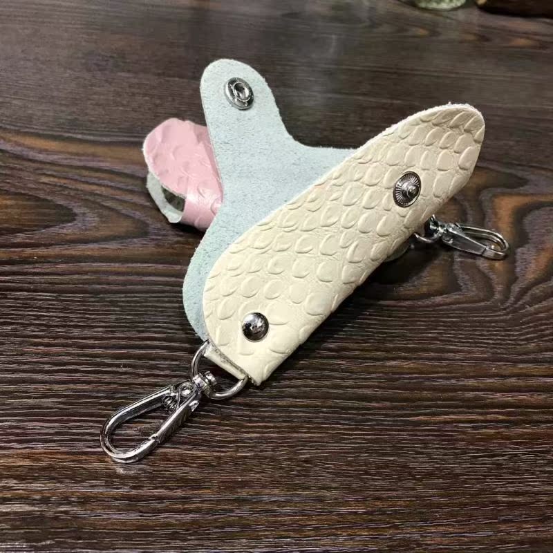 Key bag unisex eo keychain chìa khóa xe vài keychain Hàn Quốc đơn giản phiên bản của keychain ví móc khóa