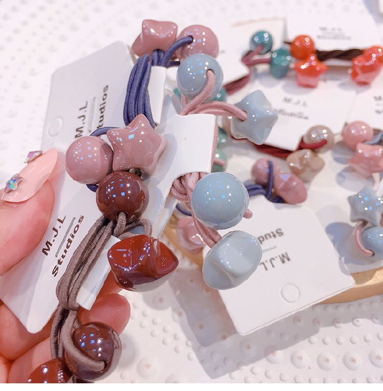Baby phụ kiện tóc sinh viên dây tóc Pearl ánh sáng sao cô gái trẻ em mũ cô gái tóc dây tóc kẹp tóc nơ