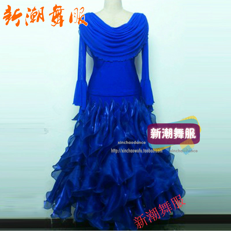 New Modern Dance Suit Ladies Dress Dancing Dress Ballroom Dance Waltz Practice Dress T02