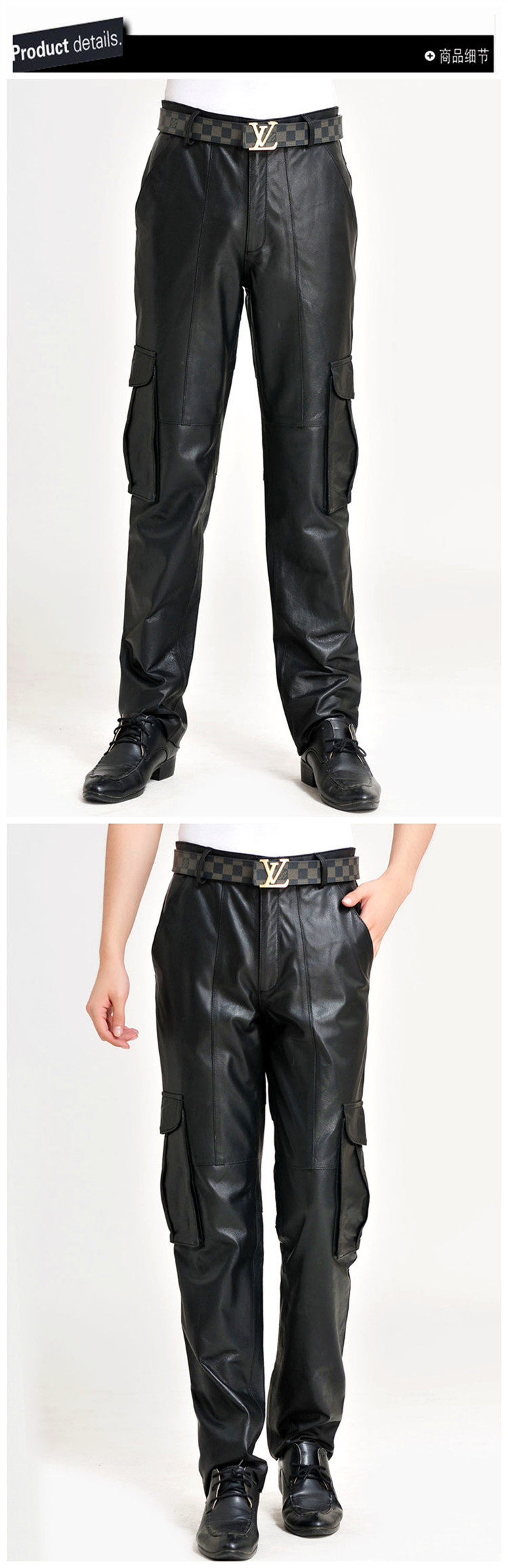 Pantalon cuir homme en vrac pour jeunesse pour hiver - Ref 1491836 Image 11