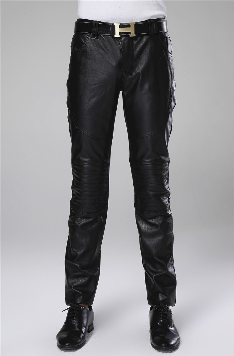 Pantalon cuir homme serré pour jeunesse pour hiver - Ref 1491235 Image 19