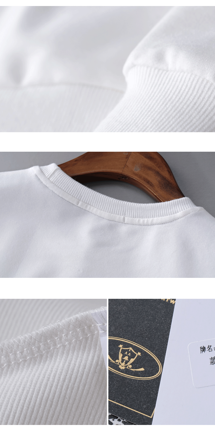 Áo len thể thao nam 2018 thu đông mới thời trang Hàn Quốc hoang dã cổ tròn tay dài sửa chữa áo áo hoodie loang màu