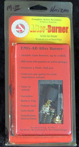 EMG AB AfterBurner Guitar Bass Pickup Gain Boost Booster potentiometers