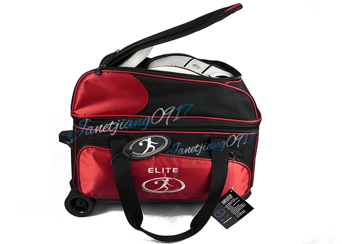 CHÚNG TÔI ELITE Elite 1680 Xe Đẩy Tiêu Chuẩn Đúp Bóng Túi Đôi Túi Bóng Bowling Bag ~ 8 Màu Đỏ 	bộ bowling vải	
