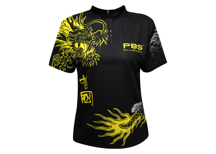 2016 vụ nổ mới! PBS bowling chuyên nghiệp thể thao bowling áo sơ mi áo sơ mi chơi con rồng đen bộ quần áo adidas